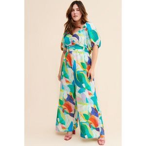 New Anthropologie Ranna Gill Tie-Back Cutout Jumpsuit Size Small